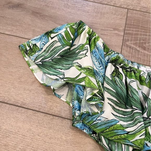 LUCY PARIS X REVOLVE “you are my sunshine” tropical palm print flutter t… - Picture 3 of 7